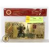 Image 1 : 10) RUSSIAN 1000 RUBLE GOLD FOIL