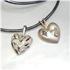 Image 2 : SILVER "HEART SHAPED" IN A FASHION CHORD 2 PENDA