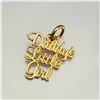 Image 1 : 10K YELLOW GOLD " DADDY'S LITTLE GIRL" PENDANT