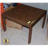 Image 1 : WOODEN TABLE 30" BY 30" BY 20"H