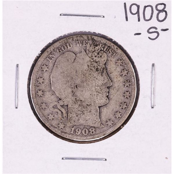 1908-S Barber Half Dollar Coin