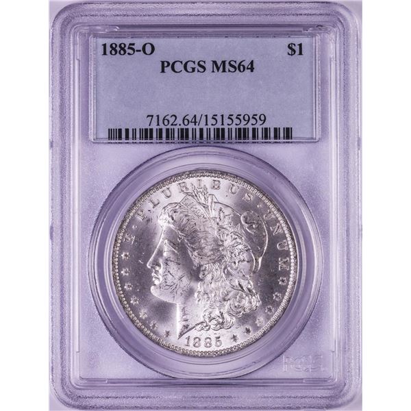 1885-O $1 Morgan Silver Dollar Coin PCGS MS64