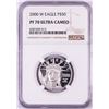 Image 1 : 2000-W $50 Proof Platinum American Eagle Coin NGC PF70 Ultra Cameo