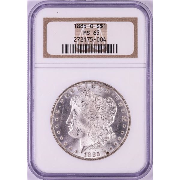 1885-O $1 Morgan Silver Dollar Coin NGC MS65