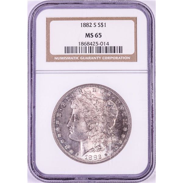 1882-S $1 Morgan Silver Dollar Coin NGC MS65