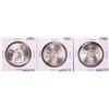 Image 1 : Lot of (3) 1980 Mexico Onza Silver Coins