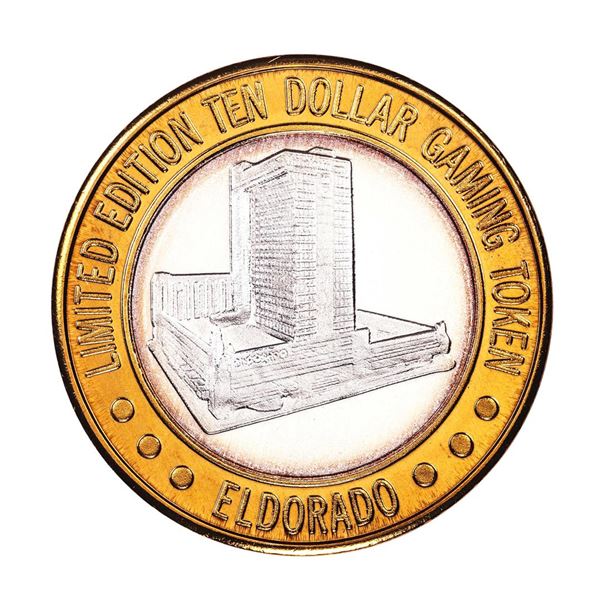 .999 Silver Eldorado Hotel and Casino Reno, NV $10 Casino Gaming Token Limited Edition