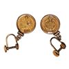 Image 2 : Set of 1852 $1 Liberty Head Gold Dollar Coin Cufflinks