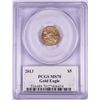 Image 2 : 2013 $5 American Gold Eagle Coin PCGS MS70 Mint Director Philip Diehl Signature