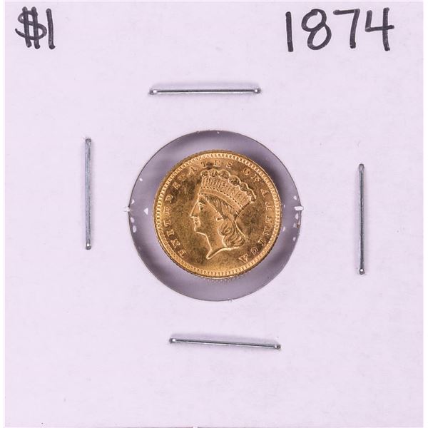 1864 $1 Indian Princess Head Gold Dollar Coin