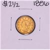 Image 1 : 1856 $2 1/2 Liberty Head Quarter Eagle Gold Coin