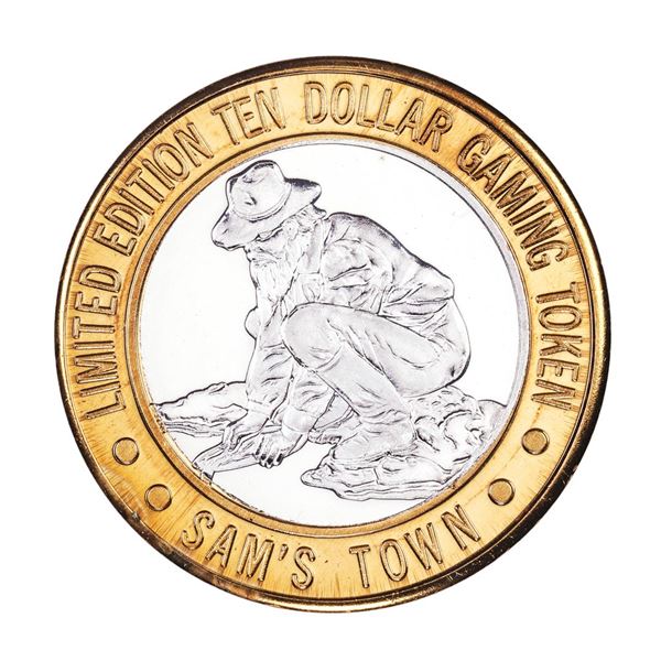 .999 Silver Sam's Town Las Vegas, NV $10 Casino Limited Edition Gaming Token