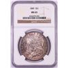 Image 1 : 1889 $1 Morgan Silver Dollar Coin NGC MS63