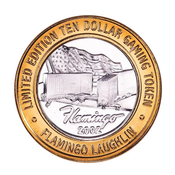.999 Fine Silver Flamingo Laughlin, Nevada $10 Limited Edition Gaming Token