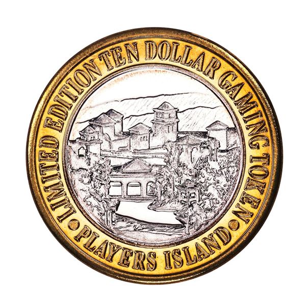 .999 Fine Silver Players Island Casino $10 Casino Limited Edition Gaming Token