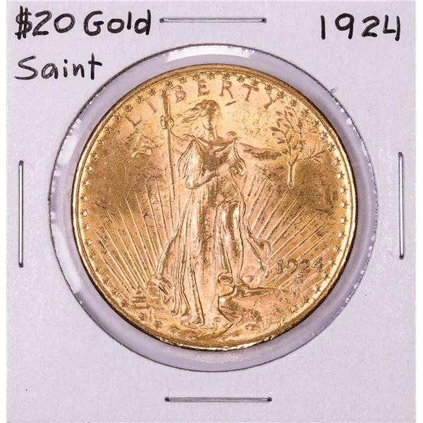 1924 $20 St Gaudens Double Eagle Gold Coin