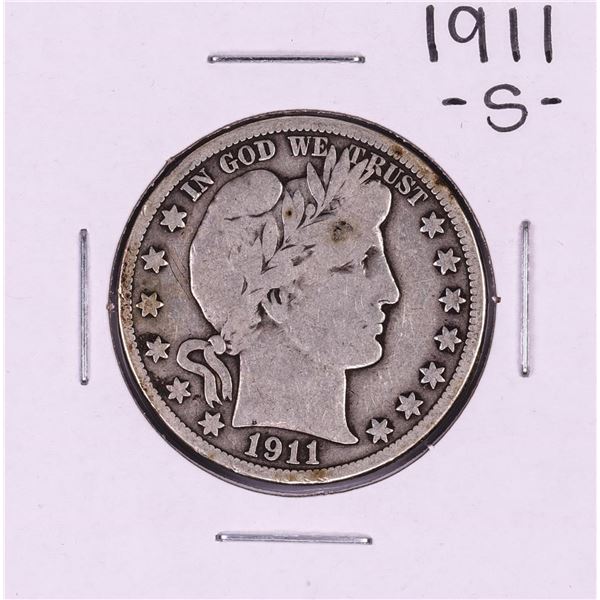 1911-S Barber Half Dollar Coin