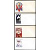 Image 1 : Lot of (4) WWII Era Patriotic Unused Envelopes