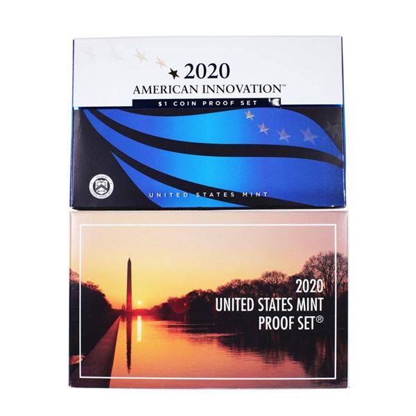 Lot of 2020-S United States Mint Proof Sets with Box and COA