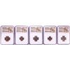 Image 1 : Lot of (5) Ancient Roman Empire Coins NGC Certified