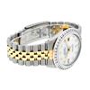 Image 3 : Rolex Men's Two Tone MOP 3 ctw Channel Set Diamond Datejust Wristwatch