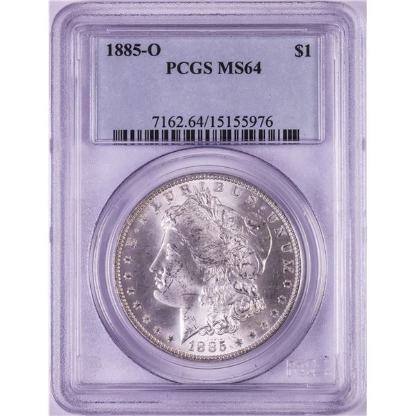 1885-O $1 Morgan Silver Dollar Coin PCGS MS64