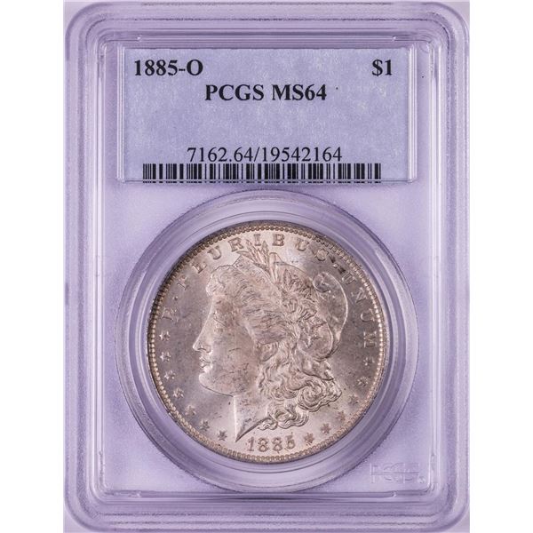 1885-O $1 Morgan Silver Dollar Coin PCGS MS64