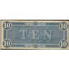 Image 2 : 1864 $10 Confederate States of America Note