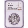 Image 1 : 1955 Franklin Half Dollar Coin NGC MS64FBL