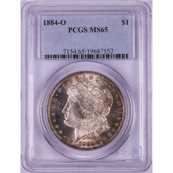 1884-O $1 Morgan Silver Dollar Coin PCGS MS65