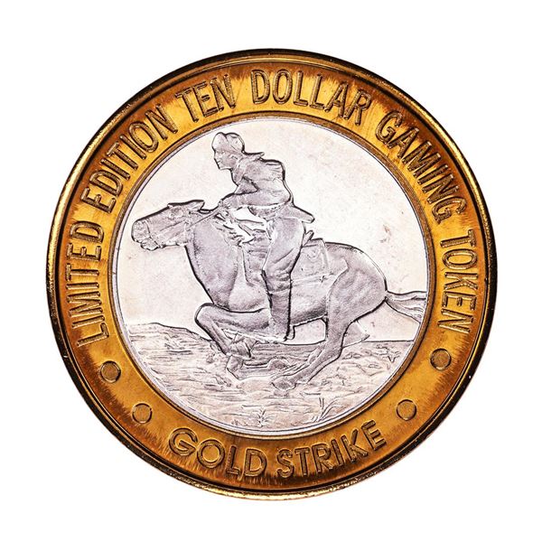 .999 Fine Silver Gold Strike Jean, Nevada $10 Limited Edition Gaming Token
