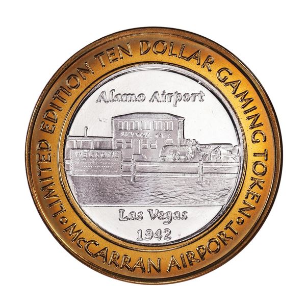 .999 Silver McCarran International Airport Las Vegas, NV $10 Limited Casino Token