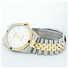 Image 5 : Rolex Men's Two Tone White Diamond & Sapphire Datejust Oyster Perpetual Wristwatch