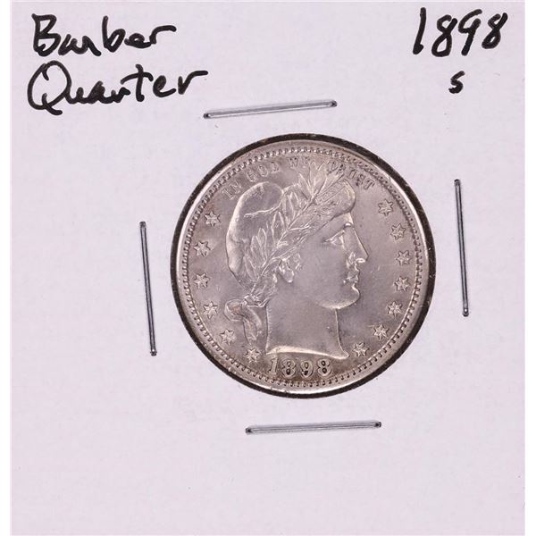1898-S Barber Quarter Coin