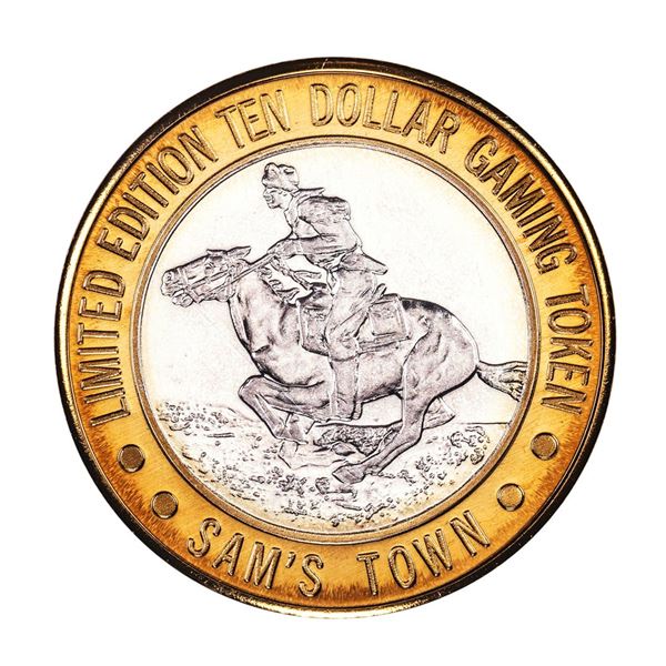 .999 Silver Sam's Town Las Vegas, NV $10 Casino Limited Edition Gaming Token