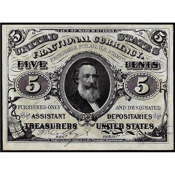 March 3, 1863 Third Issue Five Cents Fractional Currency Note