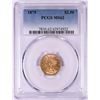 Image 1 : 1879 $2 1/2 Liberty Head Quarter Eagle Gold Coin PCGS MS62