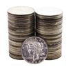 Image 1 : Lot of (50) $1 Peace Silver Dollar Coins