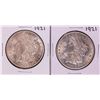 Image 1 : Lot of (2) 1921 $1 Morgan Silver Dollar Coins