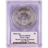 Image 2 : 2012-(S) $1 American Silver Eagle Coin PCGS MS70 Mercanti Signed San Francisco