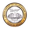 Image 2 : .999 Silver Flamingo Laughlin, NV $10 Casino Limited Edition Gaming Token