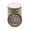 Image 2 : Roll of (20) Assorted Date Walking Liberty Half Dollar Coins Circulated