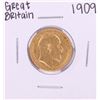1909 Great Britain Sovereign Gold Coin