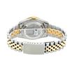 Image 4 : Rolex Men's Two Tone Black 2.75 ctw Princess Cut Diamond Datejust Wristwatch
