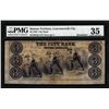 1856 $3 The City Bank Leavenworth City, KT Obsolete Note PMG Choice Very Fine 35