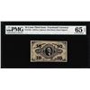1863 Ten Cents Third Issue Fractional Currency Note Fr.1254 PMG Gem Uncirculated 65EPQ