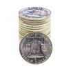 Image 2 : Roll of (20) Brilliant Uncirculated 1963-D Franklin Half Dollar Coins