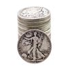 Roll of (20) Assorted Date Walking Liberty Half Dollar Coins Circulated