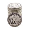 Image 2 : Roll of (20) Assorted Date Walking Liberty Half Dollar Coins Circulated