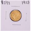 Image 1 : 1913 $2 1/2 Indian Head Quarter Eagle Gold Coin